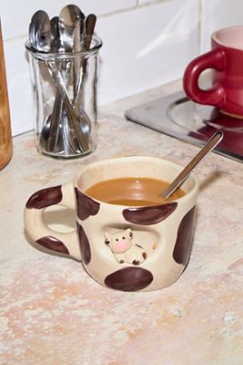 Brown Sitting Cow Mug