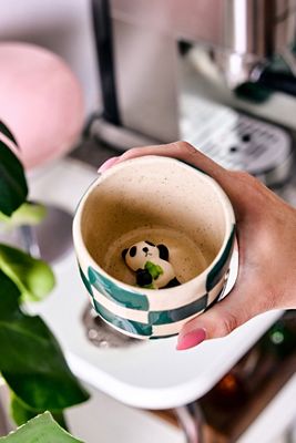 Bicchiere Mini Peekaboo Panda Verde