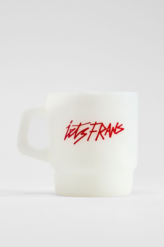 iets frans... Weiße Glastasse #2