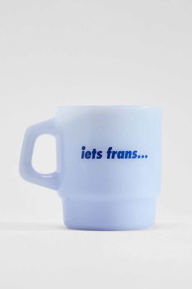 iets frans... Blaue Glastasse #2