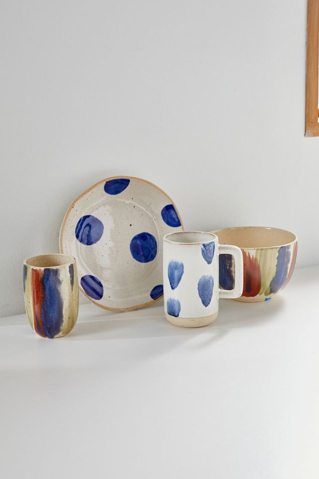 Colina Blue Tazza a pois extra large #3
