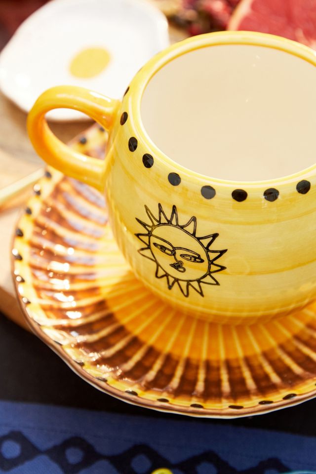Soleil Sun Tazza in ceramica increspata #2
