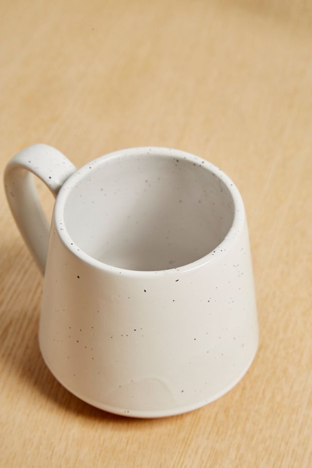 White Speckle Earthenware Mug #1
