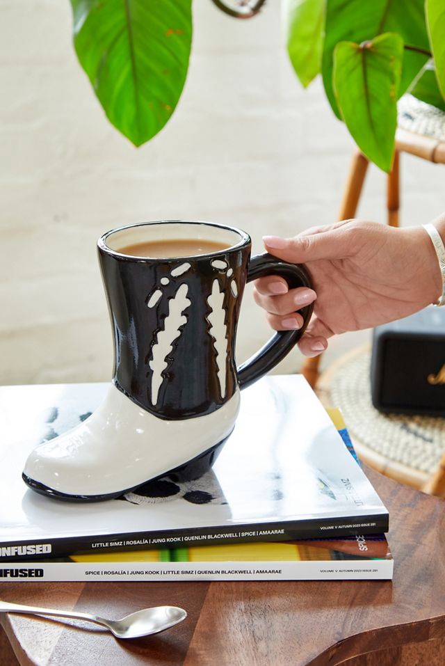 Black Western Boot Mug #1