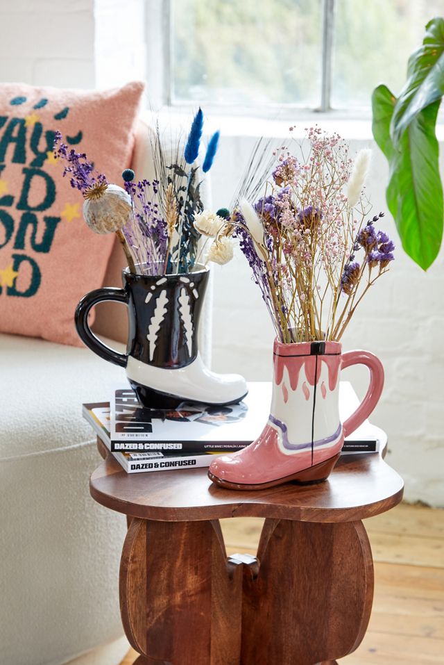 Black Western Boot Mug #3