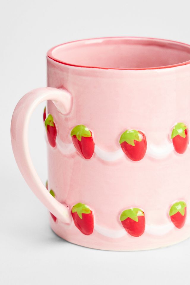 Pink Strawberry Cake Mug #1
