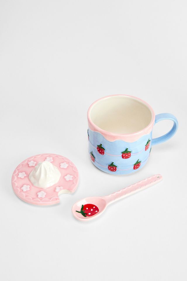 Strawberry Cake Spoon Mug #1