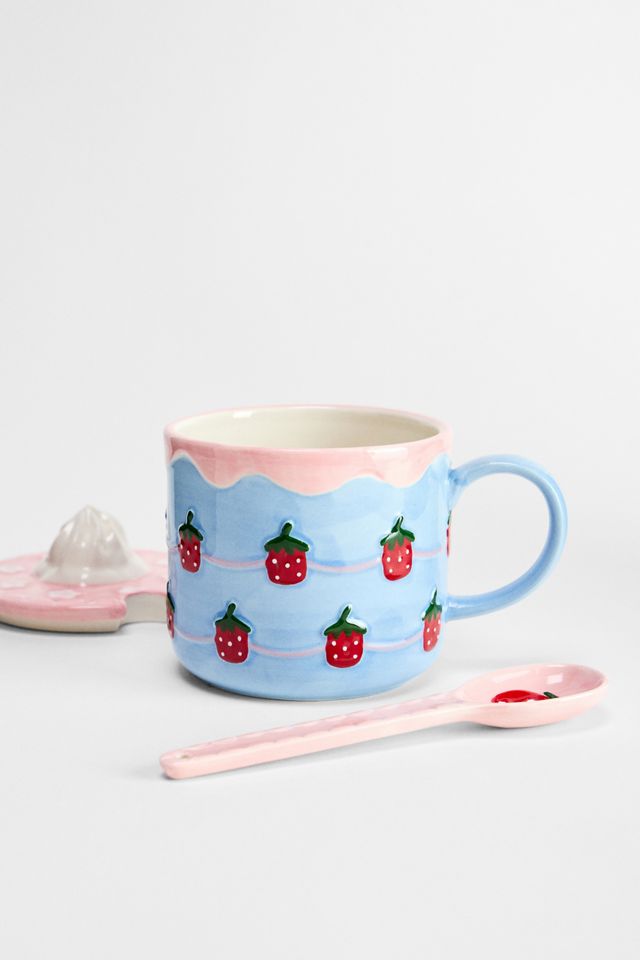 Strawberry Cake Spoon Mug #2