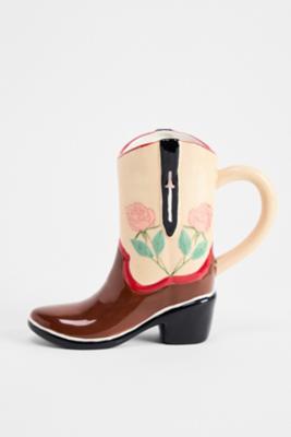 Western Rose Boot Mug ALL at Urban Outfitters