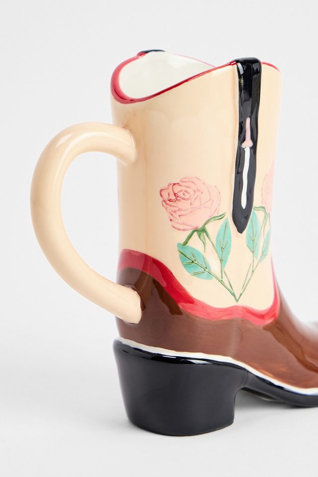 Western Rose Boot Mug #1