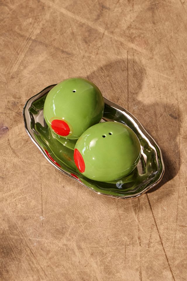 Olive Salt & Pepper Shakers #1