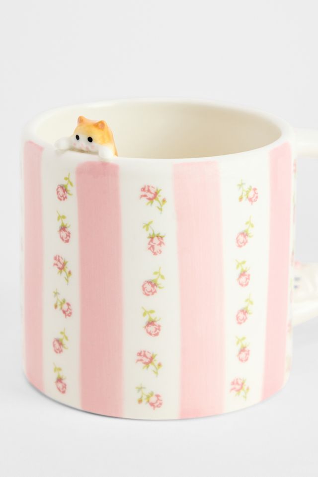 Micro Cat Rose Mug #3