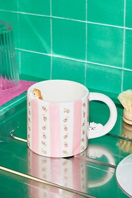 Micro Cat Rose Mug