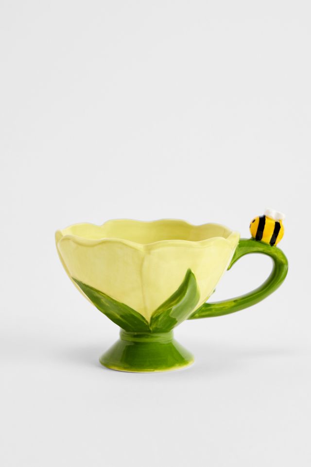Floral Bee Mug #1