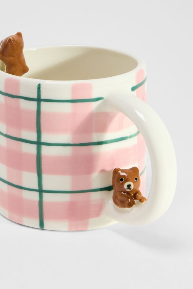 Tasse Micro Teddy à carreaux vichy #1