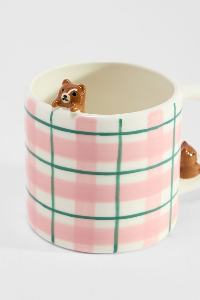 Tasse Micro Teddy à carreaux vichy #3