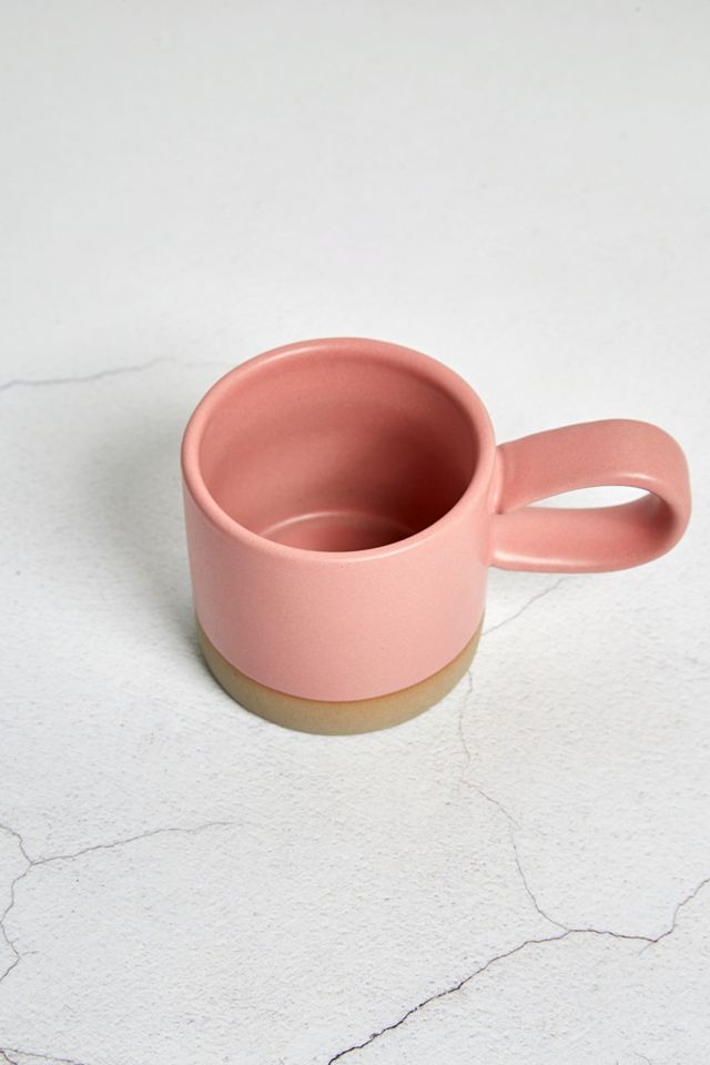 Espressotasse in Rosa mit Schlaufenhenkel #1