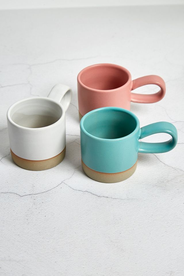 Espressotasse in Rosa mit Schlaufenhenkel #2