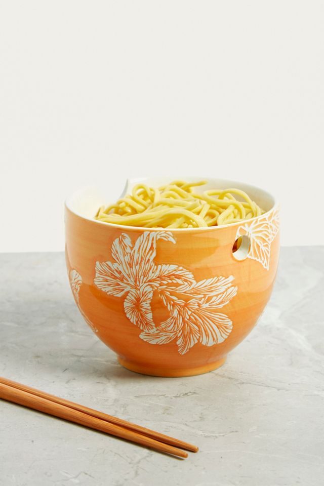 Bol à nouilles imprimé lys #1