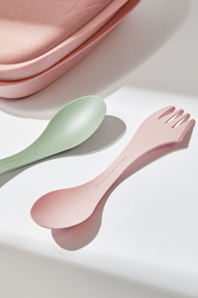 Rosa & Grüne Wiederverwendbare Sporks 2er-Pack #2