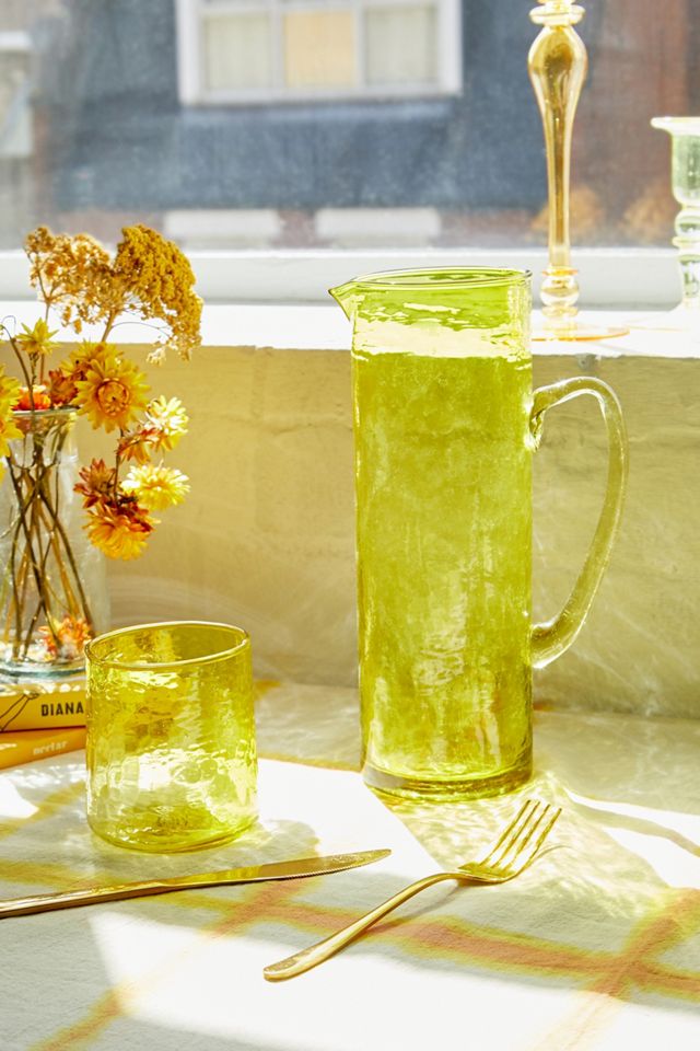 Yolk Yellow Recycled Glass Jug #3