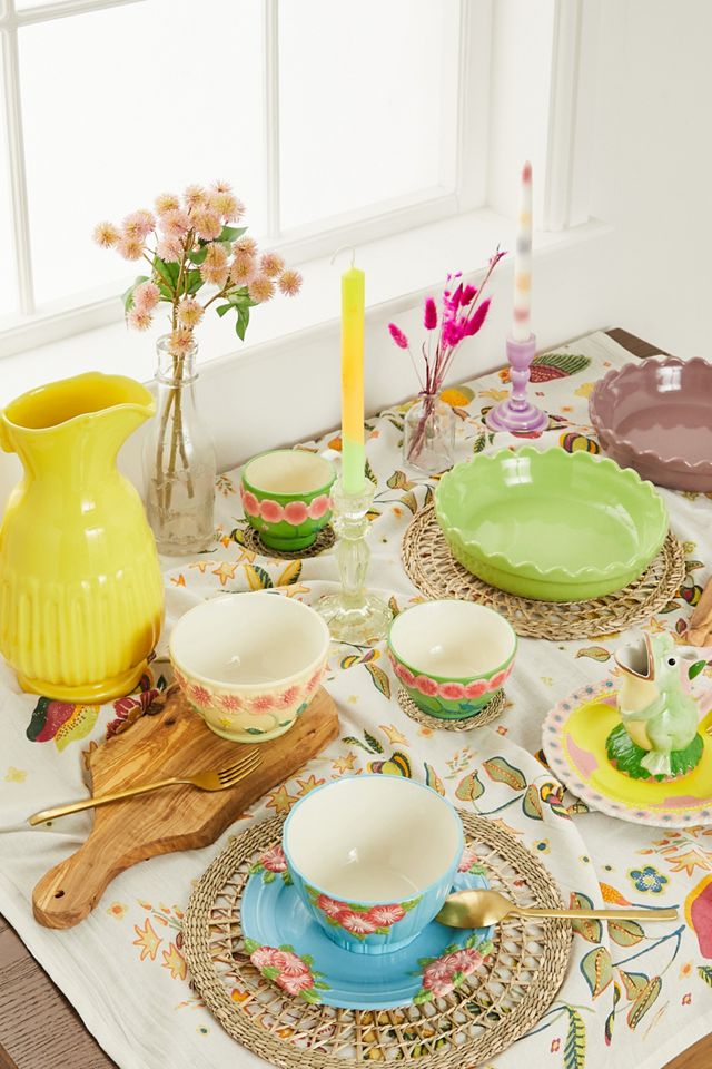 RICE Green Floral Mug  #2