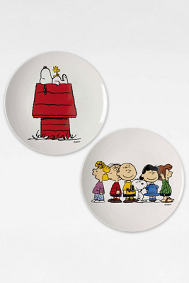 Peanuts Plate Set 2-Pack | Urban Outfitters UK