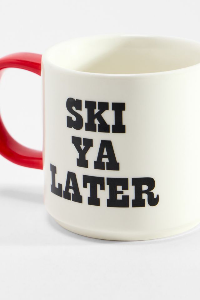 Peanuts UO Exclusive Ski Ya Later Snoopy Mug #1