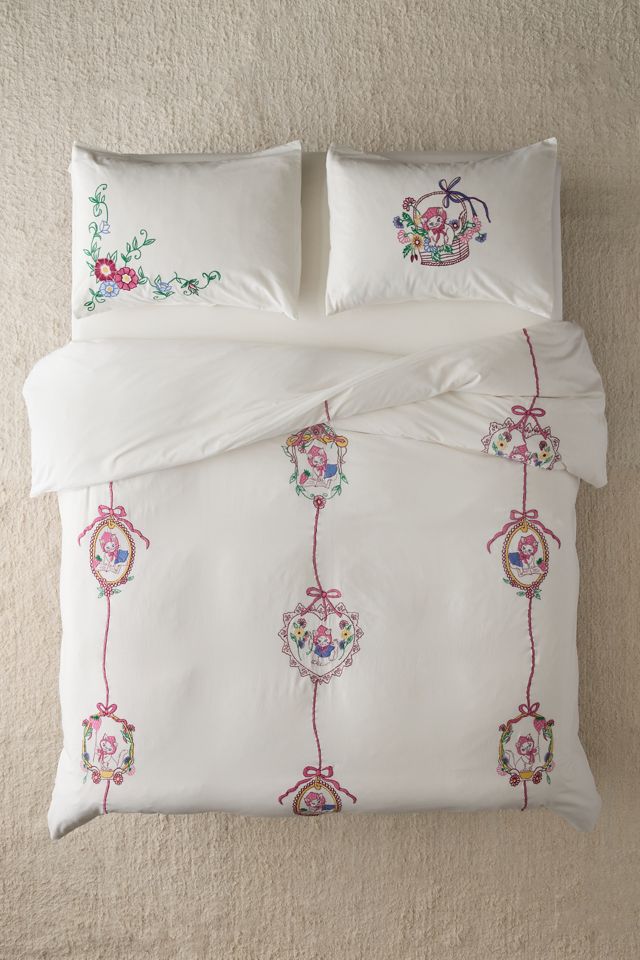 Strawberry Cat Duvet Set #1