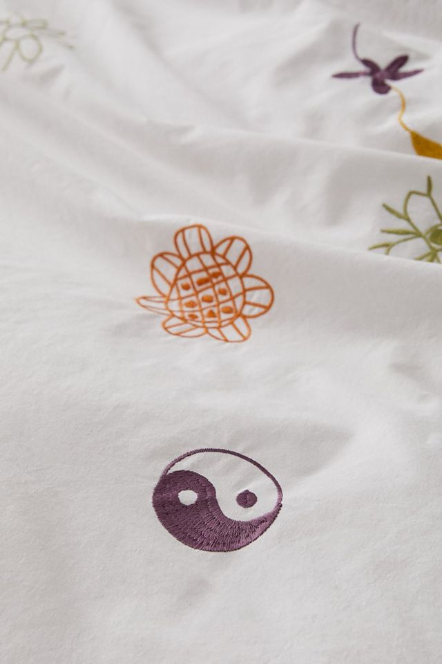 Grace Embroidered Duvet Set With Reusable Fabric Bag #2