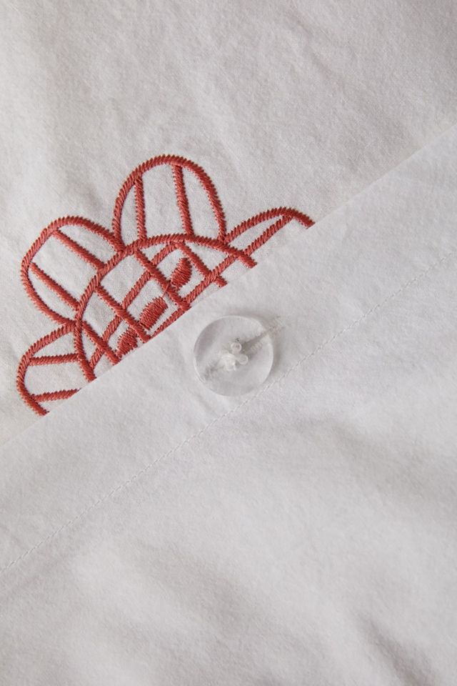 Grace Embroidered Duvet Set With Reusable Fabric Bag #3