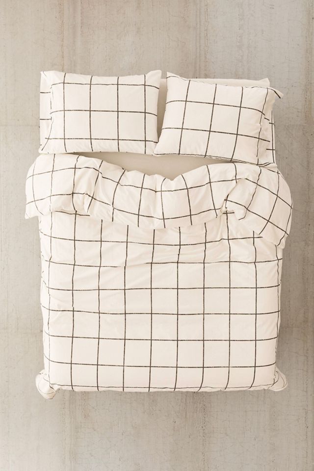 Distressed Check Duvet Set | Urban Outfitters UK
