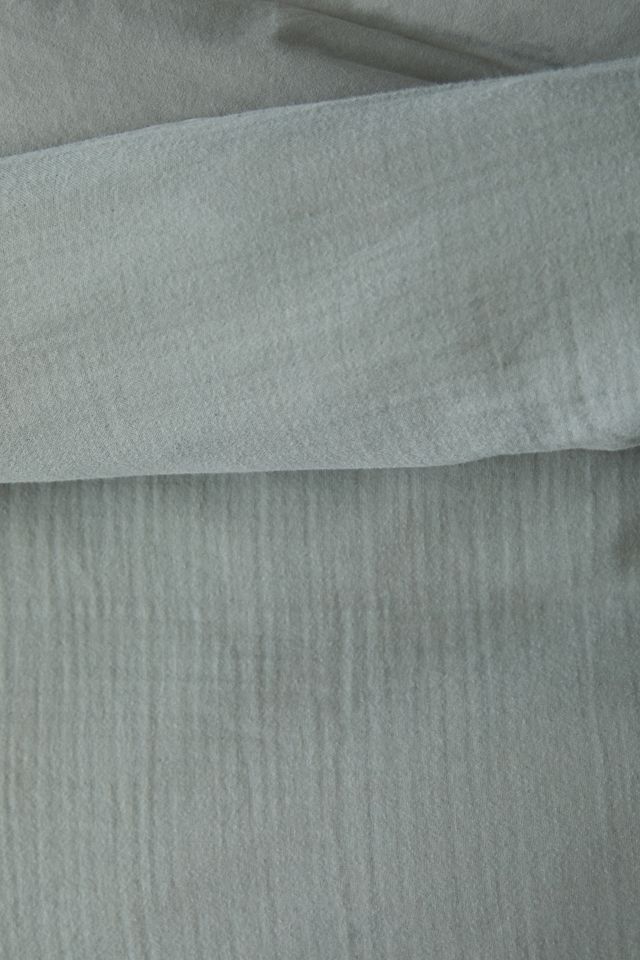 Set Copripiumino Blu Lavato Stropicciato #8