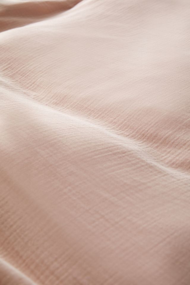Soft Blush Crinkle Duvet Set  #7