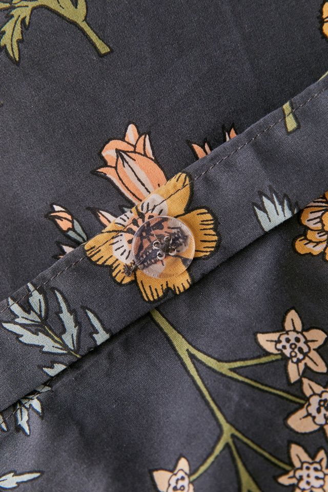 Myla Black Floral Duvet Set #3
