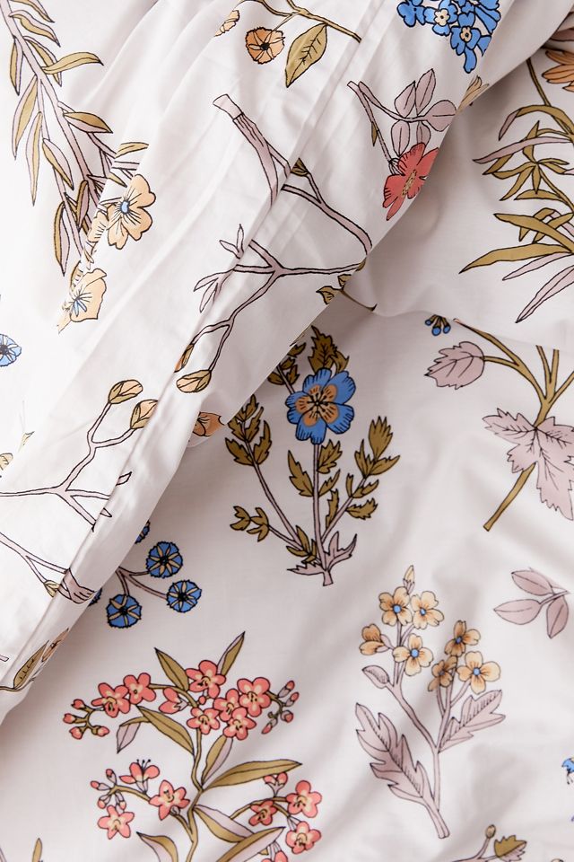 Myla White Floral Duvet Set #2
