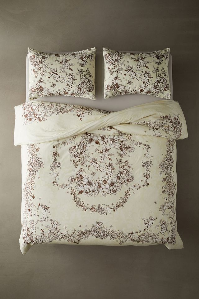 Green Cherub Duvet Set #1