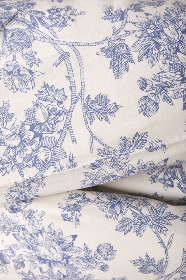 Blue Toile Duvet Set Urban Outfitters UK