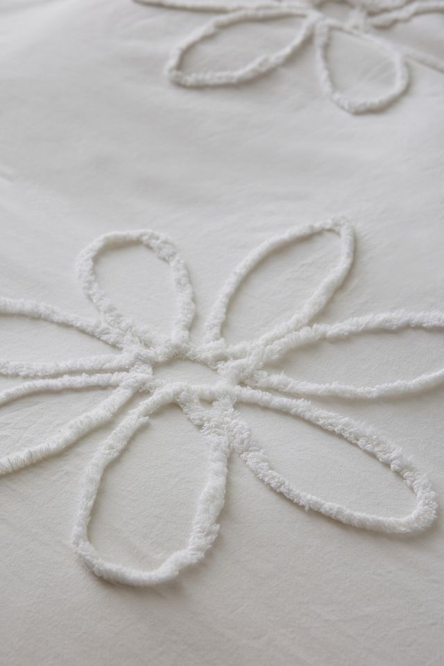 Tufted Flower Duvet Set  #3