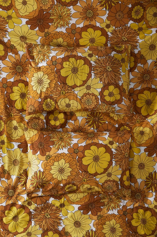 Vera Yellow Floral Duvet Set #4