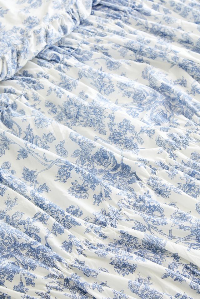 Blue Toile Cinched Duvet Set #4