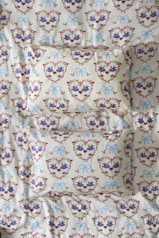 Ensemble de Couette Double Oiseaux d'Amour #4