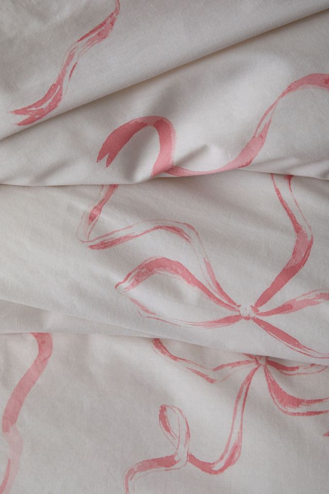 Pink Painted Bows Duvet Set #2