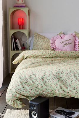 Maisie Grün Floral Bettbezug Set