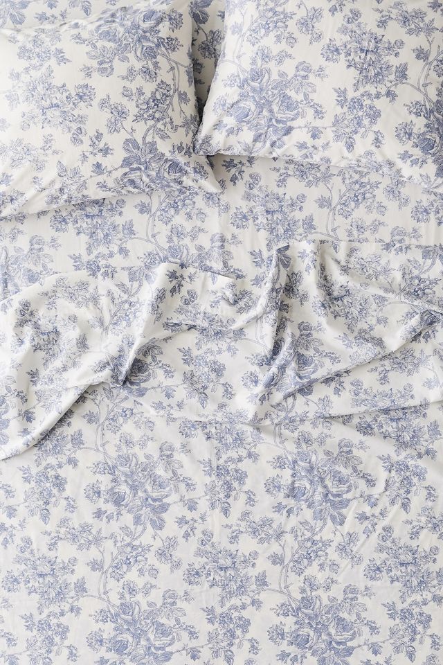 Toile Fitted Sheet Set 