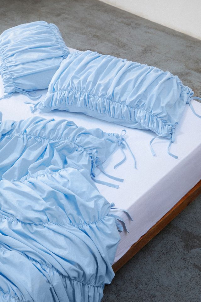Sky Blue Cinched Duvet Set #5