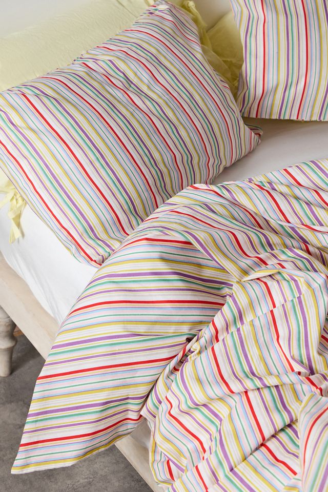 Rainbow Stripe Double Duvet Set #1