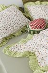 Set Copripiumino con Volant a Quadretti e Rose