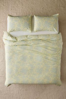 Gelb & Blau Toile Bettbezug Set