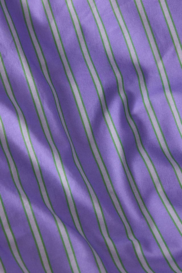 Purple Shirt Stripe Duvet Set #2